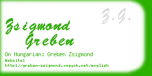 zsigmond greben business card